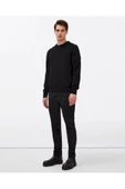 Krem Erkek Slim Fit Bisiklet Yaka Basic Triko Kazak - 7