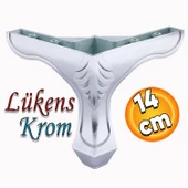 Lükens Lüks Mobilya Oturma Grubu Kanepe Tv Ünitesi Koltuk Ayağı Baza Ayakları Plastik Krom 14 Cm - 1