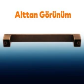 Mobilya Mutfak Dolabı Çekmece Dolap Kapak Kulpu Kulbu Antik Bakır 128 mm Desenli Metal Kulp thumbnail 4