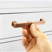 Mobilya Mutfak Dolabı Çekmece Dolap Kapak Kulpu Kulbu Antik Bakır 128 mm Desenli Metal Kulp thumbnail 5