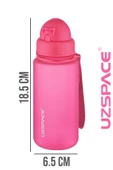 Uzspace Pipetli 400 ml Tritan Çocuk Su Matarası FiftyFifty - 9
