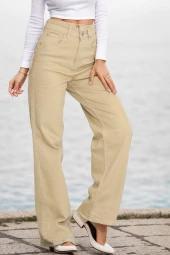 Palazzo Kot Pantolon Bej - 1