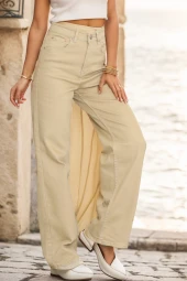 Palazzo Kot Pantolon Bej - 2