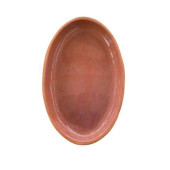 25 cm sırlı kayık toprak güveç - 1