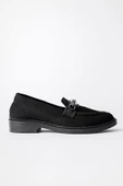 Muggo VİOLA Garantili Triko Metal Tokalı Kadın Loafer Günlük Ayakkabı - 7