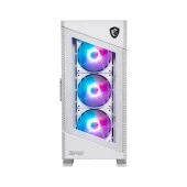 MSI MPG VELOX 100R WHITE Temperli Cam USB Type-C A-RGB Fan Mid-Tower ATX Gaming Bilgisayar Kasası - 1