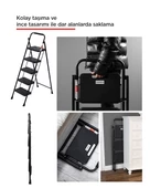 ERTEKPA 5 Basamak Siyah Merdiven Geniş Basamaklı EUROTOWER, ET5 - 4