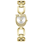 GUESS GUGW0683L2 ALTIN KAPLAMA TAŞLI KADIN KOL SAATİ - 1