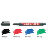 EDDİNG 147 S ASETAT KALEMİ SİLGİLİ KIRMIZI - 1