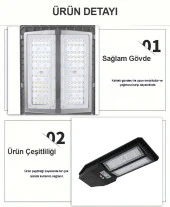 300 Güneş Enerjili Solar Bahçe Çevre  Lambası DLS - 4