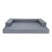 Pet Comfort Gloria Sofa Orthopedik Su Geçirmez Köpek Yatağı, Gri 90x65x8cm thumbnail 1