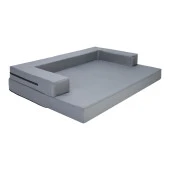 Pet Comfort Gloria Sofa Orthopedik Su Geçirmez Köpek Yatağı, Gri 90x65x8cm thumbnail 2