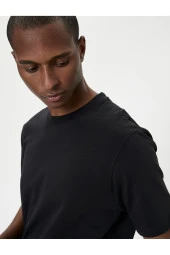 Basic Tişört Bisiklet Yaka Kısa Kollu thumbnail 1