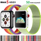 Apple Watch 10/11 42mm-38/40/41mm Kordon Hasır Band 2/3/4/5/6/se/7/8/9 - 1