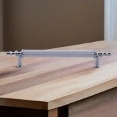 Mobilya Mutfak Dolabı Çekmece Dolap Kulpları Kapak Kulpu Kulbu Beyaz Krom 96 mm Metal Kulp - 3