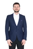 Cengiz İnler Nokta Desenli Kırlangıç Yaka Slim Erkek Ceket - 12