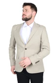 Cengiz İnler Nokta Desenli Kırlangıç Yaka Slim Erkek Ceket - 5