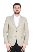 Cengiz İnler Nokta Desenli Kırlangıç Yaka Slim Erkek Ceket - 2