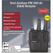 Aselsan PM-580 10Km Çekim Mesafeli Pmr El Telsizi (2'li Set) - 1