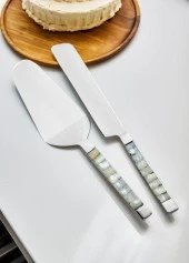 The Mia Pearl Pasta Servis Takımı White 2 Parça CKB0174 - 2