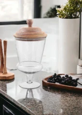 The Mia Madera Kurabiye Kavanozu 30x15x15 cm CAM0383 - 3