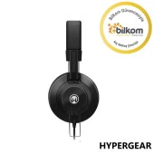 Hypergear V50 Type-C ve 3.5mm Jack Girişli Mikrofonlu Kablolu Kulaküstü Kulaklık Siyah - 3