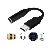 Hypergear V50 Type-C ve 3.5mm Jack Girişli Mikrofonlu Kablolu Kulaküstü Kulaklık Siyah - 7