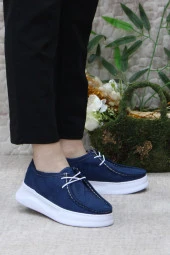 Fort Gnd 32600 Lacivert Süet Comfort Hafif Rahat Günlük Kadın Ayakkabı thumbnail 1