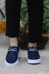 Fort Gnd 32600 Lacivert Süet Comfort Hafif Rahat Günlük Kadın Ayakkabı thumbnail 4