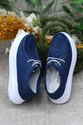 Fort Gnd 32600 Lacivert Süet Comfort Hafif Rahat Günlük Kadın Ayakkabı thumbnail 6