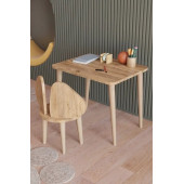 Yüceer Home Montessori Aktivite Masası ve Sandalyesi Çalışma Seti Atlantik Çam - 1