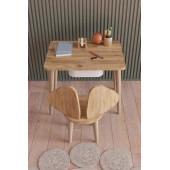 Yüceer Home Montessori Çekmeceli Aktivite Masası ve Sandalyesi Çalışma Seti Atlantik Çam - 2