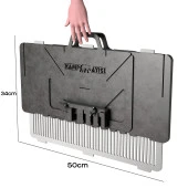 Kamp Ayısı® Grillogy™ Barbekü Su Geçirmez Taşıma Çantalı Katlanabilir Izgara Mangal - 5