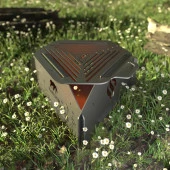 Kamp Ayısı® IgniteRoast™ Taşıma Çantalı Katlanır Bushcraft Mangal - 9
