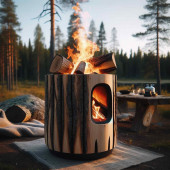 Kamp Ayısı Nordic Delme Çapı 18 Mm - Bushcraft İsveç El Burgusu Boyunduruk İsveç Ocağı Outdoor Kamp Ekipmanı - 2