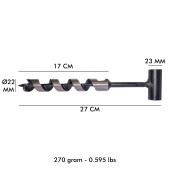 Kamp Ayısı Nordic Delme Çapı 22 Mm - Bushcraft İsveç El Burgusu Boyunduruk İsveç Ocağı Outdoor Kamp Ekipmanı - 3