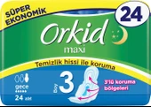Orkid Maxi Gece Boy 3 Hijyenik Ped 24'lü 5 Adet - 5
