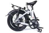 Alba Fold X Premium E-Bike 36V 12.8Ah Batarya, H.Disk Fren 1x8 Vites 20 Jant Renk:Gümüş - 2