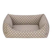Pet Comfort Uniform Bej Puantiyeli Kedi ve Köpek Yatağı S 60x50cm thumbnail 1