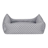 Pet Comfort Uniform Gri Puantiyeli Köpek Yatağı M 70x60cm thumbnail 3