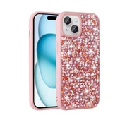 Vendas Apple iPhone 15 Plus Kılıf Parlak Taşlı Tasarım Zore Linea Kapak - 4