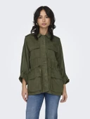 ONLY Bayan Haki Renk Baharlık Ceket 15309829 thumbnail 4
