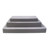 Pet Comfort Lima Ortopedik Köpek Yatağı Gri Peluş S 70x40x9cm thumbnail 4