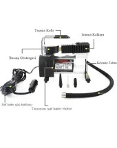 ARAÇ LASTİK HAVA ŞİŞİRME KOMPRESÖRÜ POMPASI PROFESYONEL 150PSI 12 VOLT ÇAKMAKLIK GİRİŞLİ thumbnail 4
