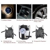 ARAÇ LASTİK HAVA ŞİŞİRME KOMPRESÖRÜ POMPASI PROFESYONEL 150PSI 12 VOLT ÇAKMAKLIK GİRİŞLİ thumbnail 5