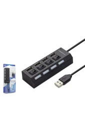 Usb Çoklayıcı Kablolu Anahtarlı 4 Port Hd-102 thumbnail 2