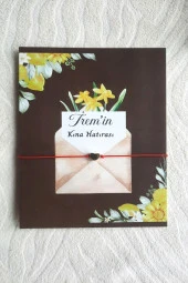 20 Adet Zarf Konsept Gold Kalpli Şans Bilekliği - Kına Hediyesi - Bride To Be  - Kişisel Yazı - 7