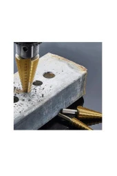 6 Parça Kademeli Matkap Ucu Saç Delme Seti Özel Kutulu Ahşap Oyma Metal Delme Ucları - 5