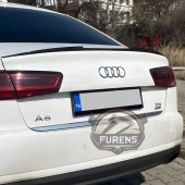 Audi A6 Bagaj Üstü Slim Yarasa Spoiler Piano Black Parlak Siyah 2012 - 2017 thumbnail 4