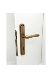 Osmanlı Handles Lüx Antik Sarı Aynalı Oda İç Kapı Kolu 1 Takım thumbnail 2